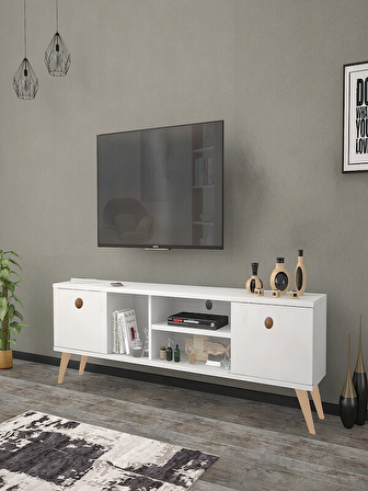 160 CM ESİN BEYAZ TV ÜNİTESİ