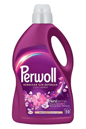Perwoll Sıvı Çamaşır Deterjanı 3 x 2,97L (162 Yıkama)  Siyah+ Renkli + Beyazlar + 2 x 2,75 (100 Yıkama) Çiçek Cazibesi + Çiçek Cazibesi Koyu Renkler
