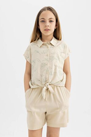 DeFacto Kız Çocuk Viskon Şort B5050A824HSBG743