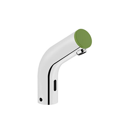 VitrA Sento Çocuk A47188 Temassız Lavabo Bataryası, Elektrikli, Tek Su Girişli, Krom - Yeşil