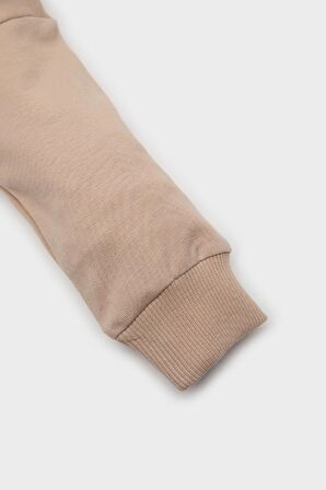 Erkek Bebek 2'li Takım Baskılı Sweatshirt Beli Lastikli Alt