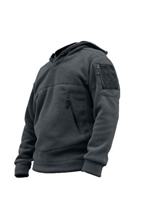 Store Erkek Polar Outdoor Kapşonlu Kombat Tactical Cepli Polar