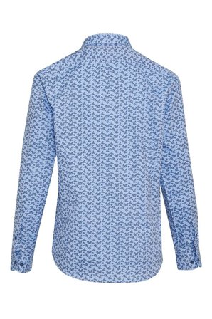 Mavi Desenli Modern Fit Pamuklu Gömlek | L