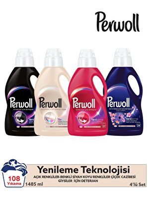 Perwoll Renk Koruma Beyaz - Renkli - Siyahlar için Sıvı Deterjan 105 Yıkama 3x1.5 lt