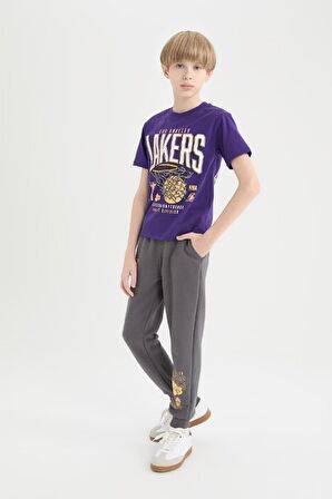 DeFacto Erkek Çocuk NBA Los Angeles Lakers Beli Paçası Lastikli Cepli Eşofman Altı D9558A825SPAR148