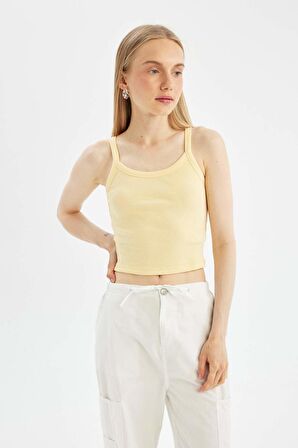 DeFacto Coool Fitted Fitilli Kaşkorse Basic Düz Atlet B0563AX24SMYL155