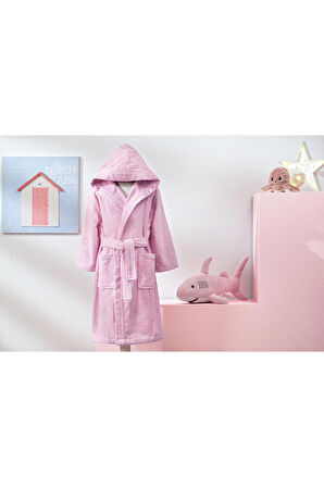 Özdilek Girl Unicorn Kapüşonlu Kadife Çocuk Bornozu 7/8 Yaş