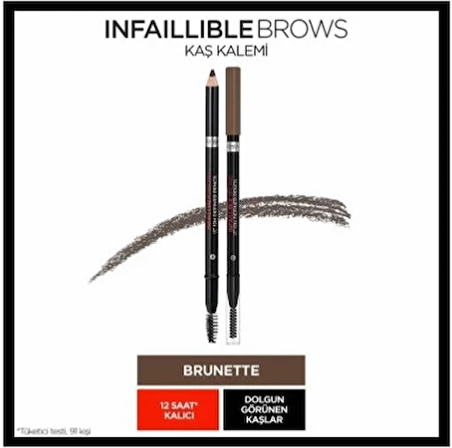 LOREAL PARIS MAKEUP Loreal Paris Kaş Kalemi Infaıllıble Brows 3.0 Brunette