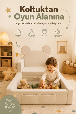 Dizanor Luxury Tedyy Baza ve Başlıklı Montessori Full Sünger Yatak Seti
