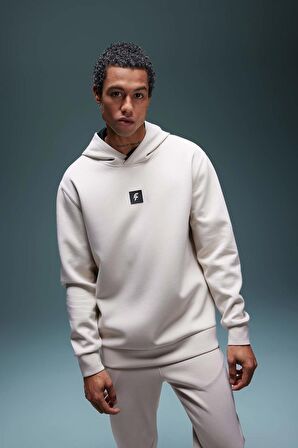 DeFactoFit Standart Fit Kapüşonlu Skuba Dalgıç Kumaş Sporcu Sweatshirt B4758AX24SPBG700