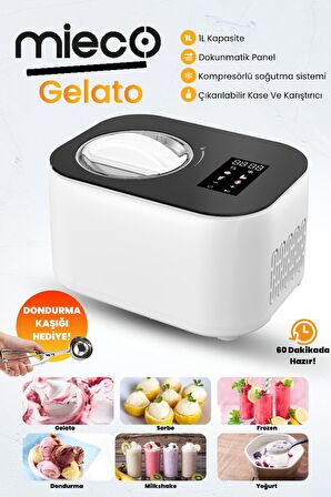 Mieco Gelato  4-in-1 Dondurma Makinesi