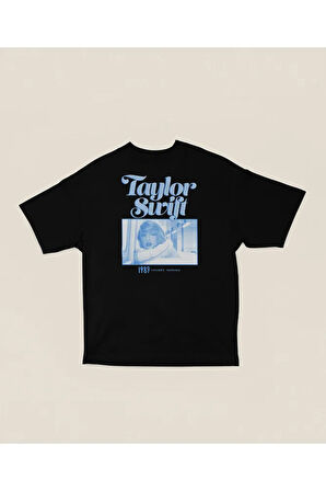 Tasarım Taylor Swift Baskılı Unisex Oversize 1989 Tişört