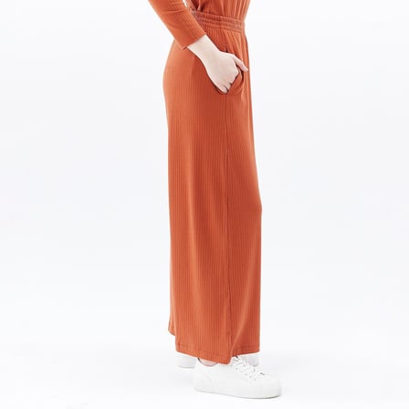 Kadın Oversize Fitilli Bol Paça Pantolon