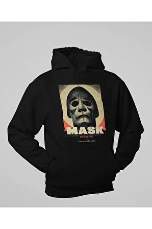 Mask He Is On The Loose ! Baskılı Unisex Oversize Hoodie