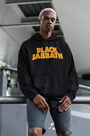 Black Sabbath Rock Metal Baskılı Unisex Oversize Müzik Grubu Hoodie