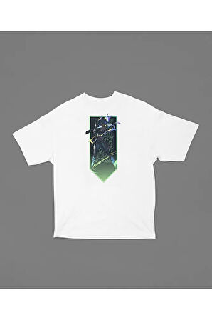 Valorrant Karakter Baskılı Unisex Oversize Neeon Tişört