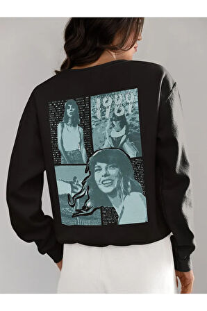 1989 Taylor's Version Yazılı Unisex Oversize Şarkıcı Taylor Swift Sweatshirt