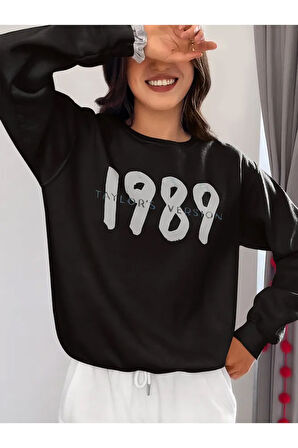 1989 Taylor's Version Yazılı Unisex Oversize Şarkıcı Taylor Swift Sweatshirt