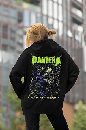 Pantera Rock Metal Baskılı Unisex Oversize Müzik Grubu Hoodie