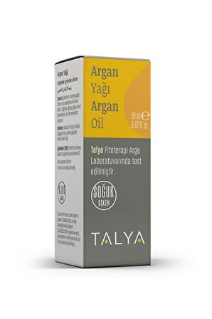 Argan Yağı Soğuk Sıkım%100 Saf Ve Doğal 20 ml