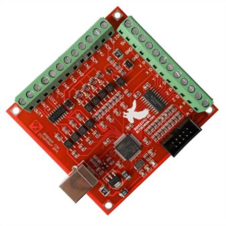 4 Eksen USB MACH3 100 Khz CNC Step Motor Sürücü Kartı