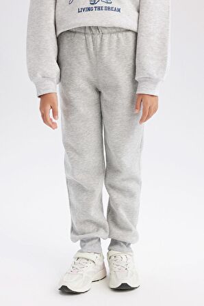 DeFacto Kız Çocuk Basic Düz Kalın Jogger Eşofman Altı D7009A824WNGR93