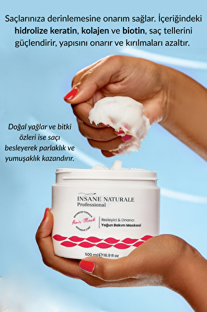 Yoğun Saç Bakım Maskesi (SAÇ KREMİ) 500 ml