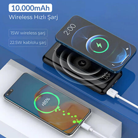 Woyax By Deji Kablosuz Hızlı Wireless Powerbank 10000 mAh