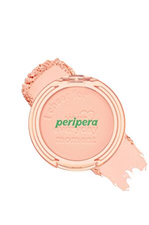Pastel Tonlarda Sebum Dengeleyici Toz Allık Peripera Pure Blushed Sunshine Cheek (18 Shy Coral)