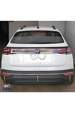 Volkswagen Taigo Krom Reflektör Çerçevesi 3 Parça 2022 ve Üzeri Paslanmaz Çelik