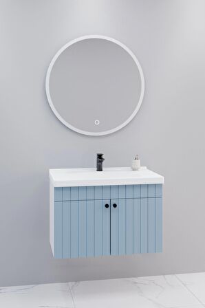 Avien 80 Cm Banyo Dolabı Orz Led Aynalı - Boy Dolap Hariç