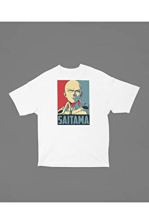 Saitma Anime Karakter Baskılı Unisex Oversize Tişört