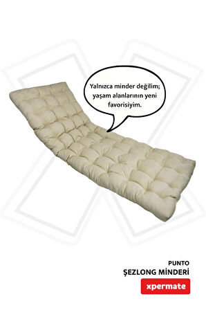 XPERMATE Şezlong Minderi PUNTO 60x180x12 cm Bej