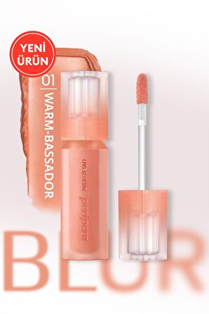 Gün Boyu Kalıcı Pürüzsüz Matlık Sunan Tint PERIPERA Over Blur Tint (001 Warm-Bassador)