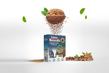 Ceviz Kabuğundan Yapılmış Doğal Kedi Kumu 2'li; Aktif Karbonlu, %100 Organik