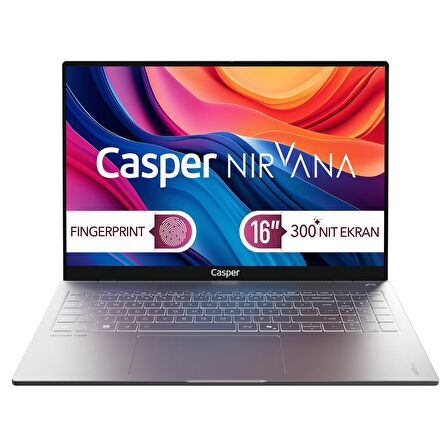 Casper Nirvana S100 16" 300NIT Core i5-13420H 32GB DDR5 RAM 250GB SSD Freedos Laptop S100.1342-DU00X-G-F
