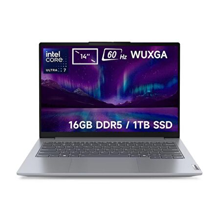 Lenovo ThinkBook 14 G7 IML Intel Core Ultra 7-155H 16GB DDR5 1TB SSD 14 inç WUXGA 60Hz IPS FreeDos Laptop (21MR0050TRv1)