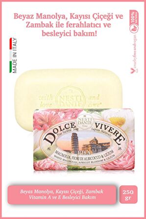 Sabun Dolce Vivere Pisa Vegan Bakım 250 g