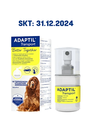 Adaptil Transport Sprey - Köpekler için Sakinleştirici Sprey 20 ml