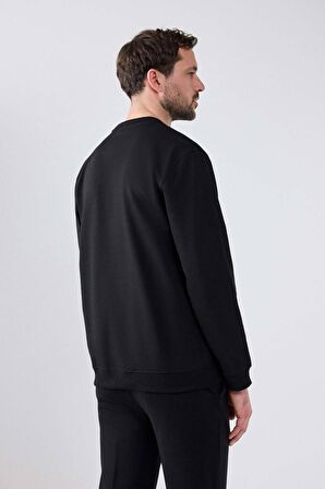 Twn Slim Fit Siyah Nakışlı Sweatshirt 2ECE25ORT0694