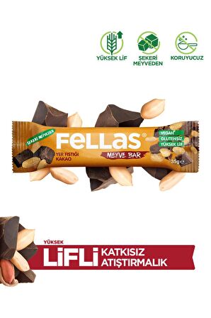 Meyve Bar - Yer Fıstığı ve Kakaolu 35g x 12 Adet