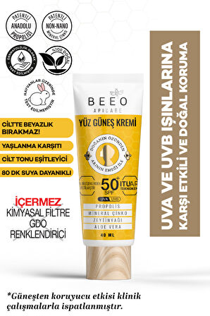 Beeo Propolisli Yüz Güneş Kremi 50 SPF 40 ml