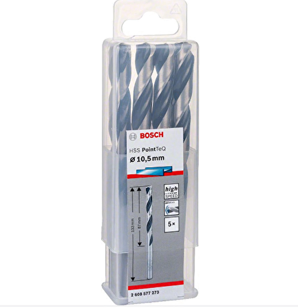 Bosch Hss Matkap Ucu Pointtec 10,5mm 5'li Paket - 2608577273