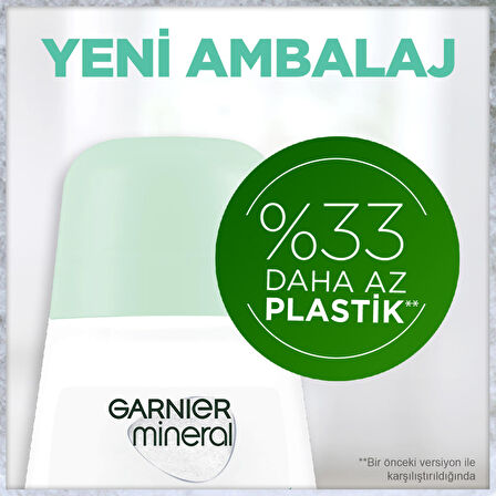 Garnier Mineral Lekesiz Koruma Antiperspirant Ter Önleyici Leke Yapmayan Kadın Roll-On Deodorant 50 ml