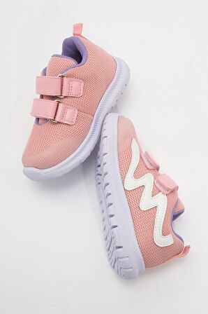 mnpc Unisex Çocuk Pembe Günlük İlk Adım Spor Ayakkabı