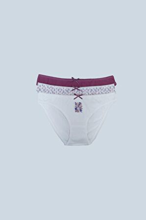 3'lü Paket Paradıse 2700 Pamuklu Basic Desenli Brief Külot
