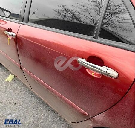 Toyota Yaris Krom Kapı Kolu 4 Kapı 2006-2010 Paslanmaz Çelik
