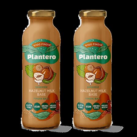 PLANTERO 2'li Set Fındık Sütü Bazı Konsantre Bitkisel Süt (250GR, 6 LT SÜT, %100 FINDIK, 25 BARDAK)