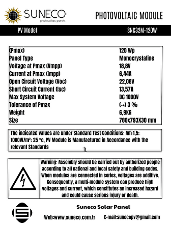 120w Half-cut Watt Monokristal Solar Güneş Paneli A Sınıf 12volt Kamp 100