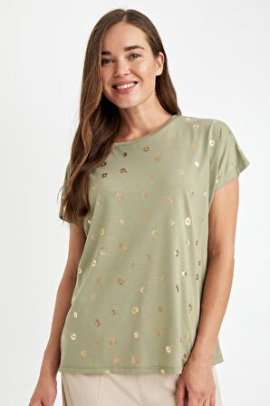 DeFacto Regular Fit Bisiklet Yaka Kısa Kollu Tişört D4104AX24AUKH271